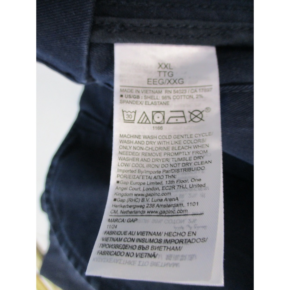 Gap Blazer Mens XXL Navy Blue Cotton Stretch Utility Relaxed Fit Chore Jacket - Picture 9 of 12